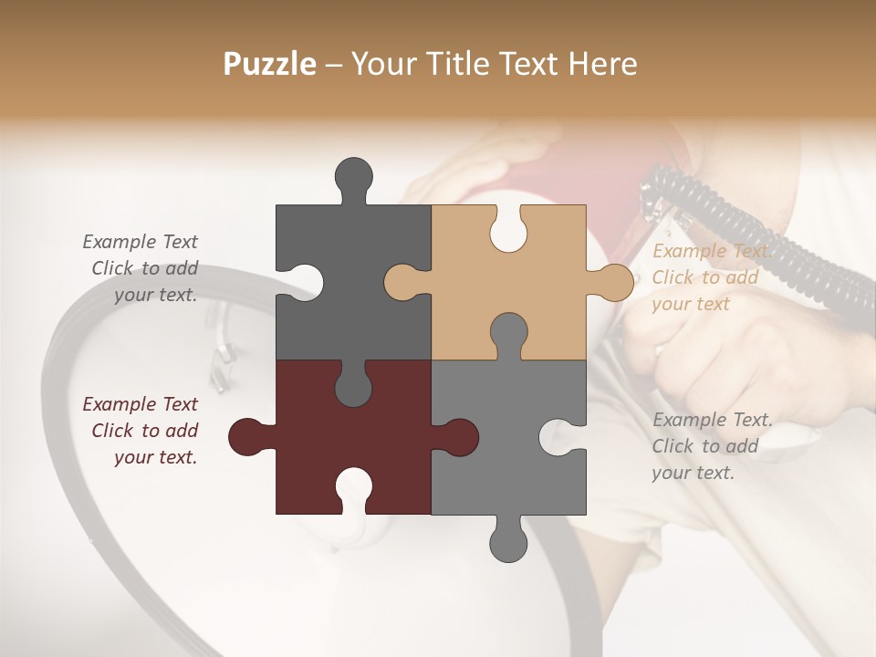 Loudspeaker Corporate Businessman PowerPoint Template