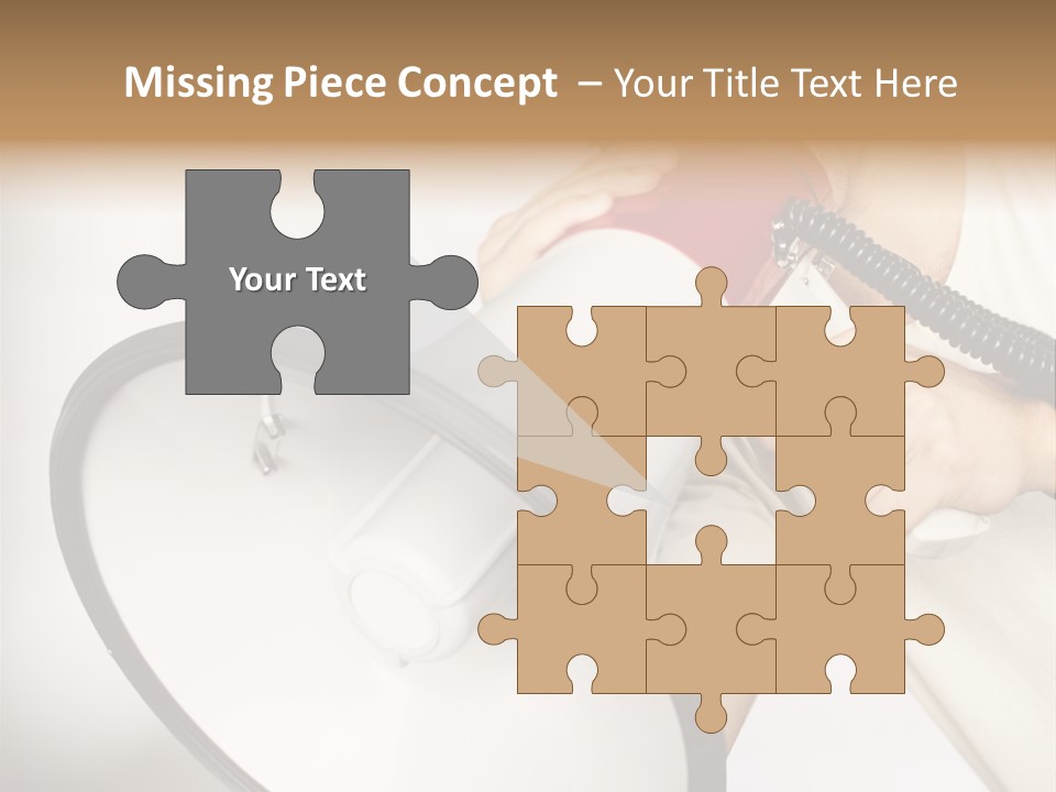 Loudspeaker Corporate Businessman PowerPoint Template