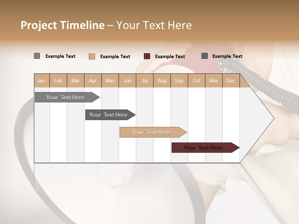 Loudspeaker Corporate Businessman PowerPoint Template