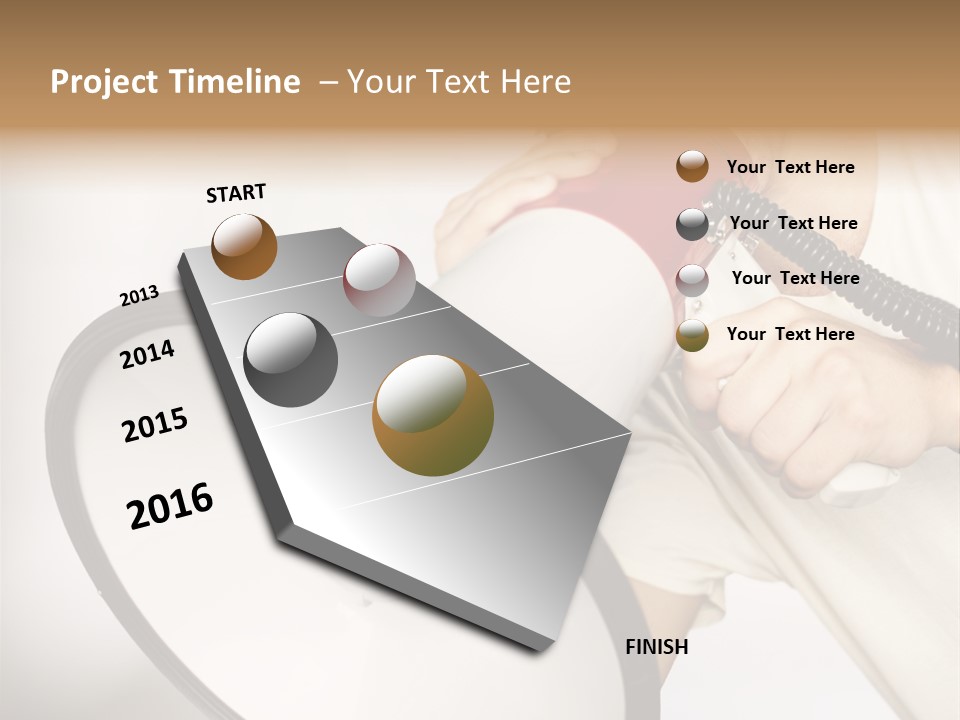 Loudspeaker Corporate Businessman PowerPoint Template