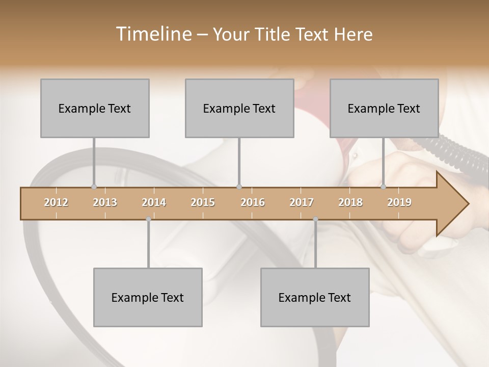 Loudspeaker Corporate Businessman PowerPoint Template