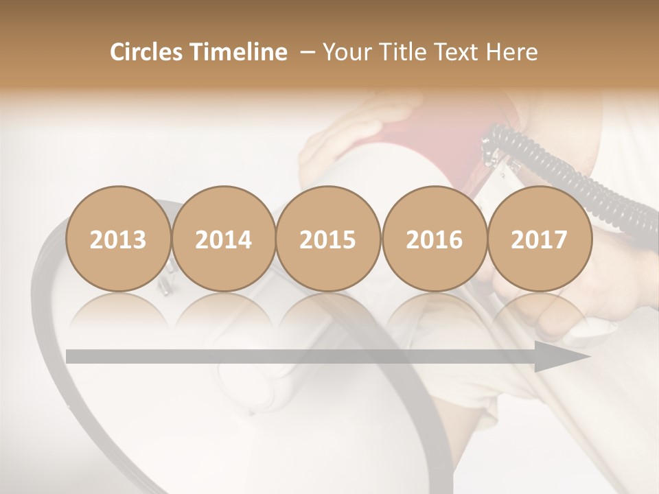 Loudspeaker Corporate Businessman PowerPoint Template