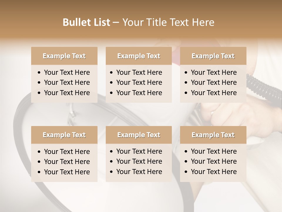 Loudspeaker Corporate Businessman PowerPoint Template