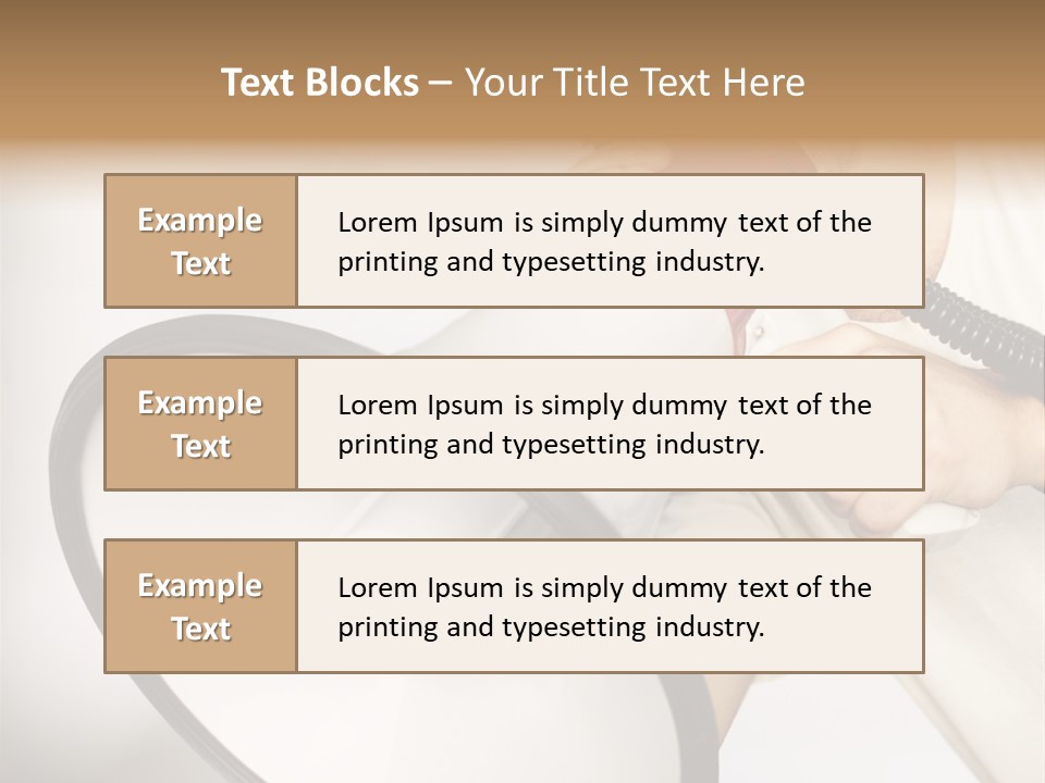 Loudspeaker Corporate Businessman PowerPoint Template