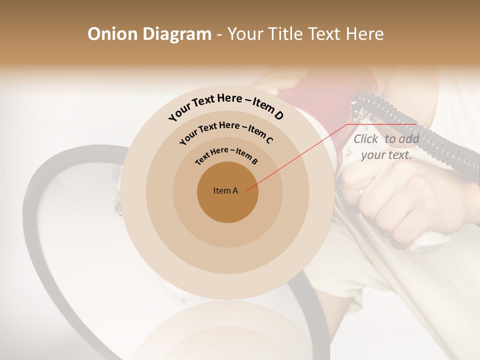 Loudspeaker Corporate Businessman PowerPoint Template