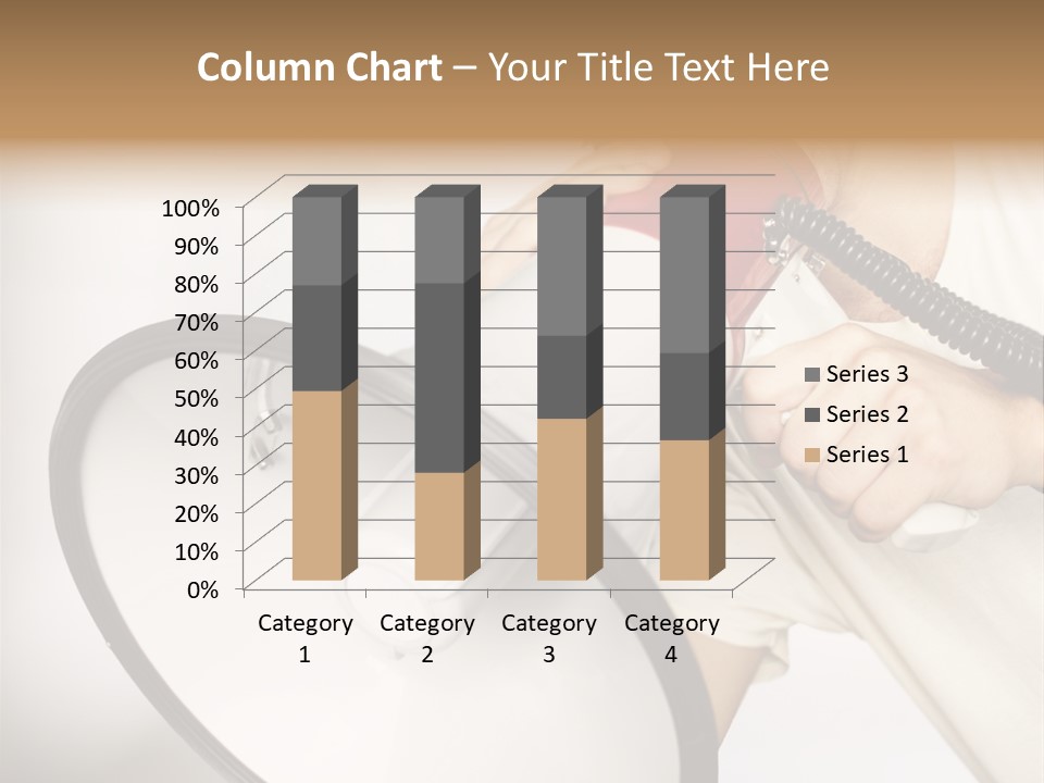Loudspeaker Corporate Businessman PowerPoint Template