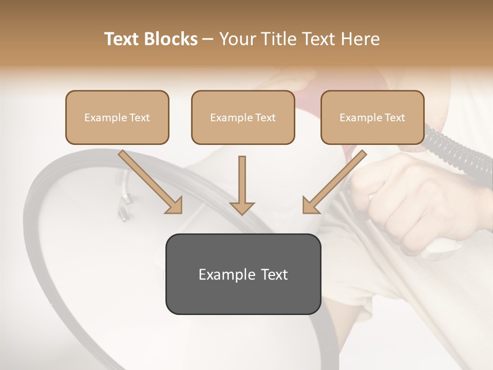 Loudspeaker Corporate Businessman PowerPoint Template