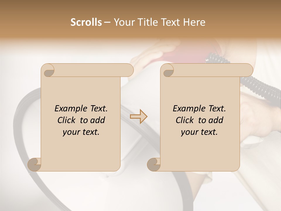 Loudspeaker Corporate Businessman PowerPoint Template