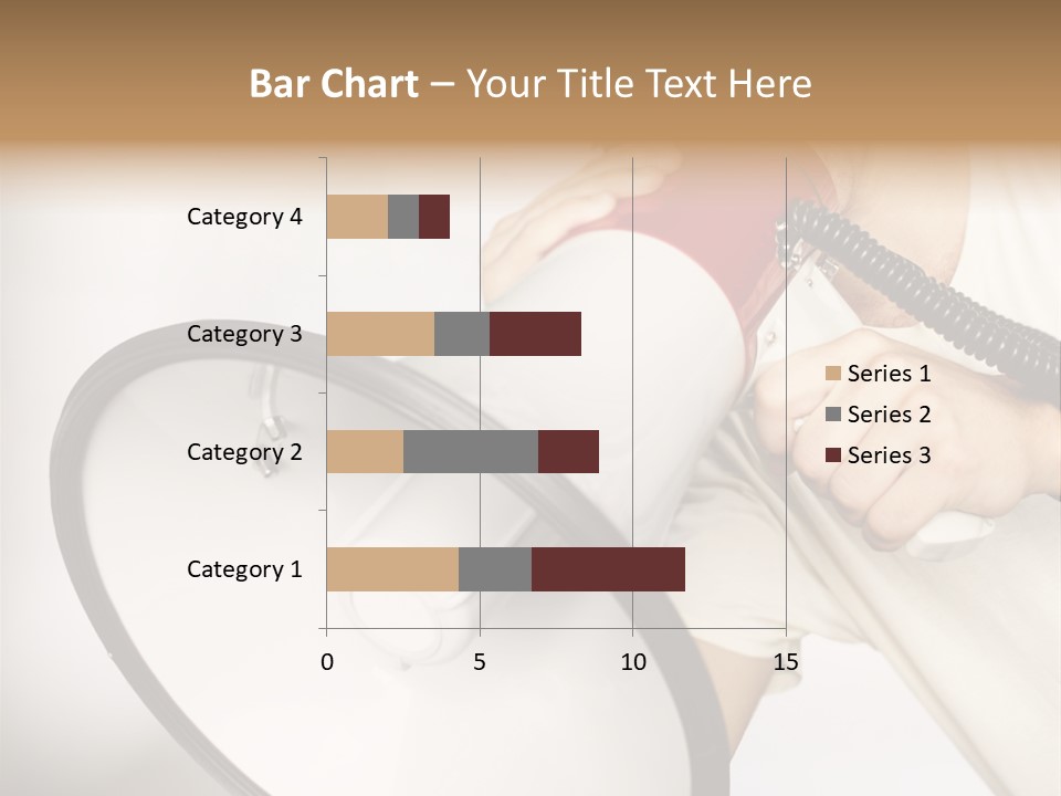 Loudspeaker Corporate Businessman PowerPoint Template