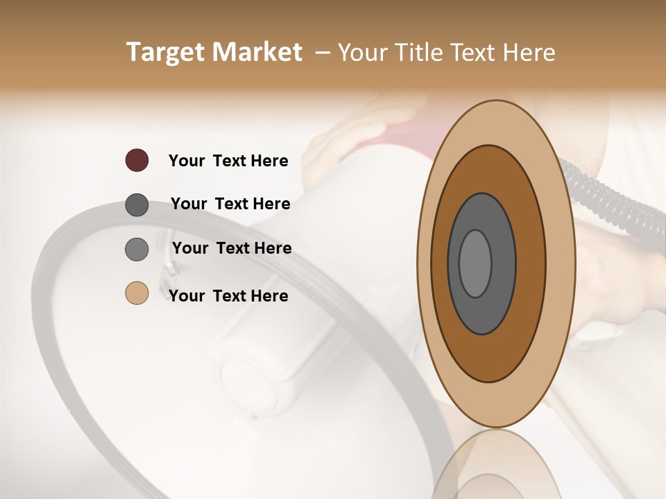 Loudspeaker Corporate Businessman PowerPoint Template