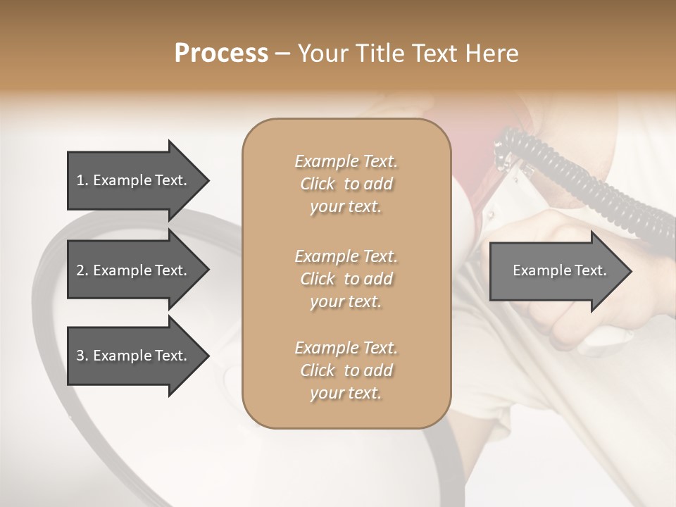 Loudspeaker Corporate Businessman PowerPoint Template