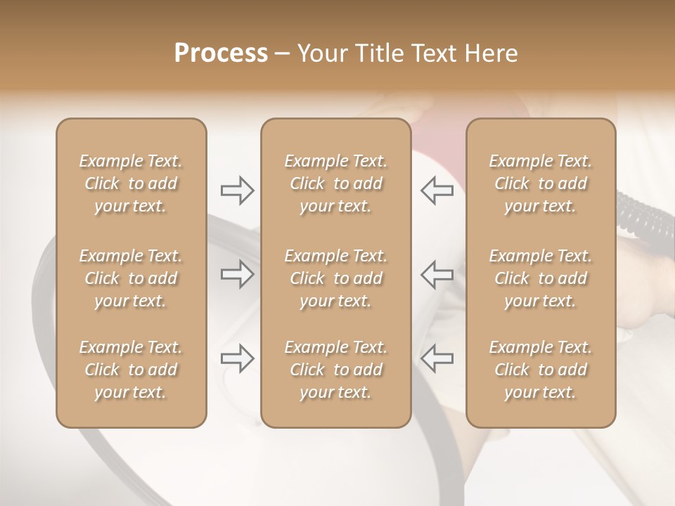 Loudspeaker Corporate Businessman PowerPoint Template