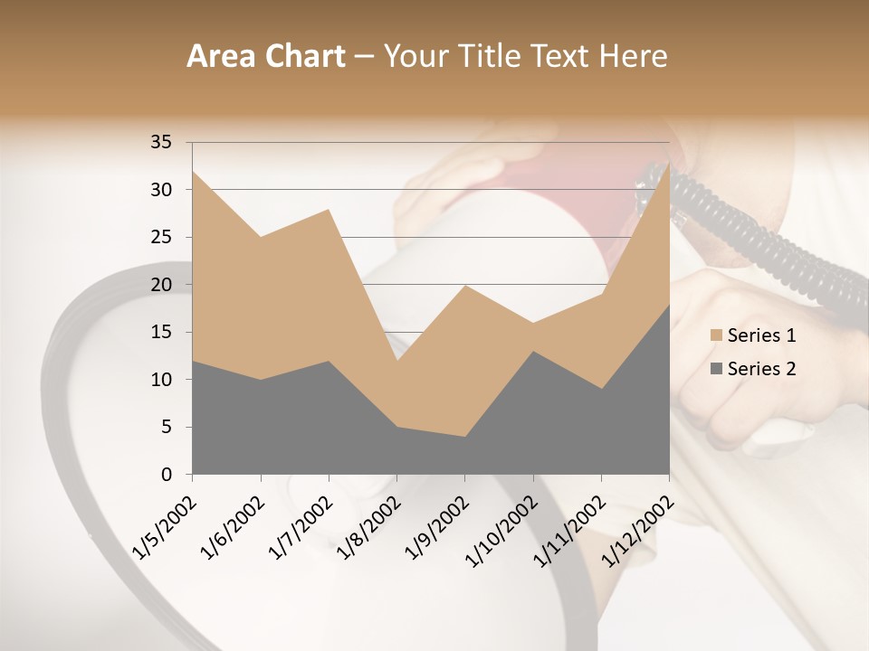 Loudspeaker Corporate Businessman PowerPoint Template