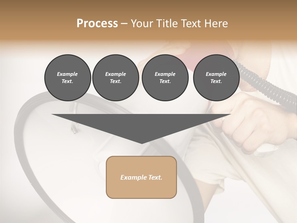 Loudspeaker Corporate Businessman PowerPoint Template