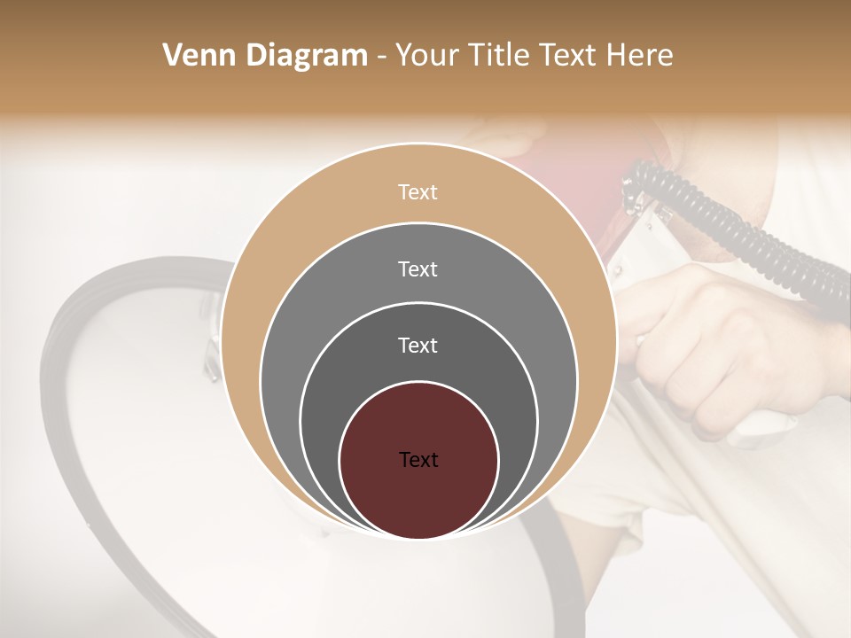 Loudspeaker Corporate Businessman PowerPoint Template