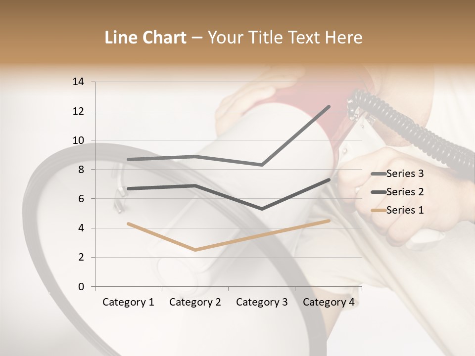 Loudspeaker Corporate Businessman PowerPoint Template