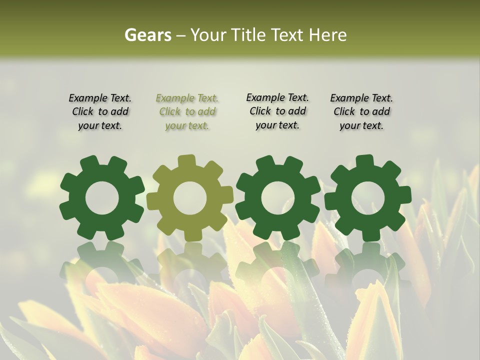 Table Bu Ine Company PowerPoint Template