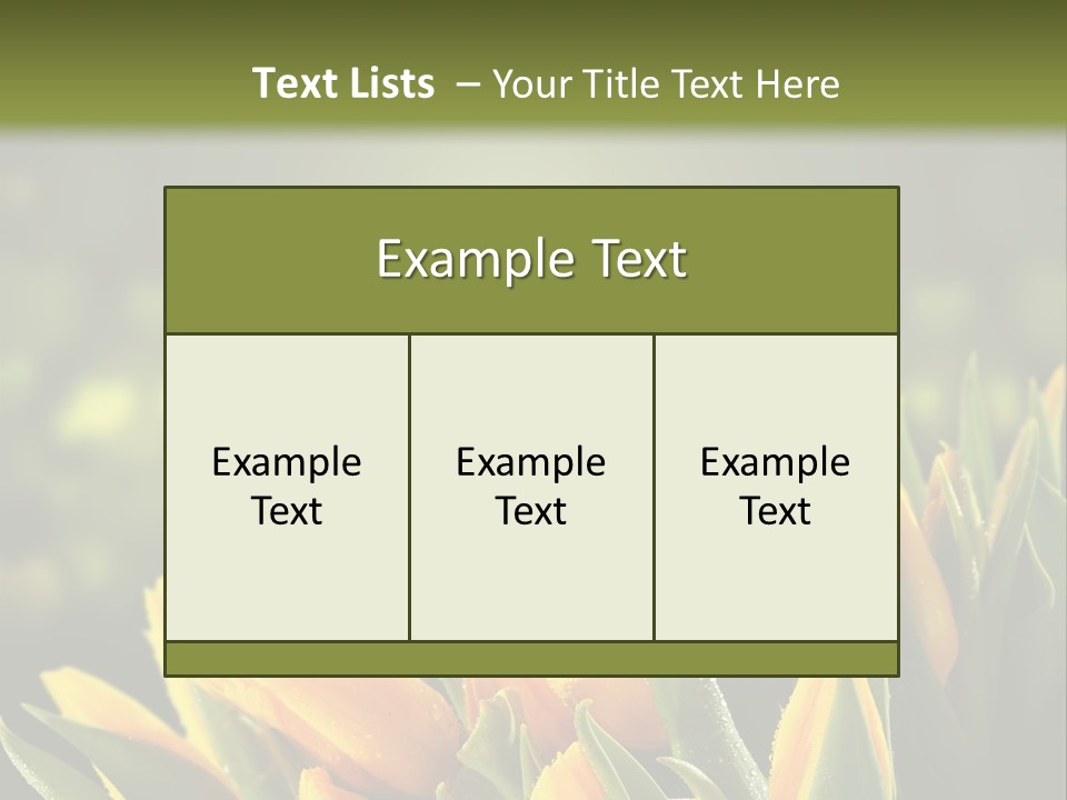 Table Bu Ine Company PowerPoint Template