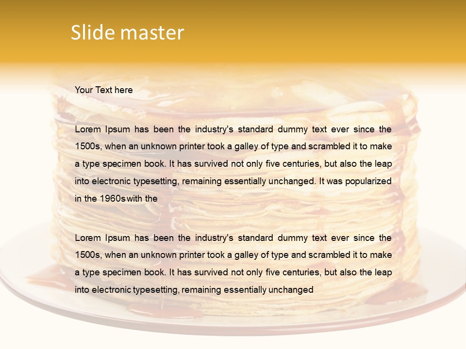 Thin A Stack Of Oil Sweetness PowerPoint Template