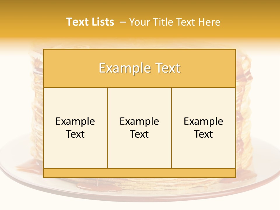 Thin A Stack Of Oil Sweetness PowerPoint Template