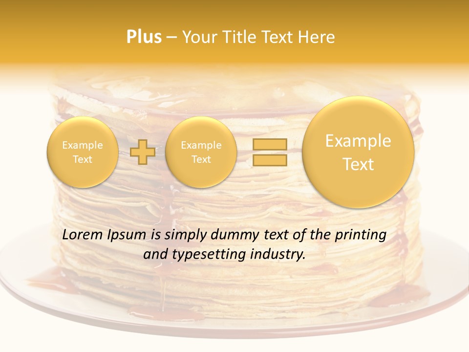 Thin A Stack Of Oil Sweetness PowerPoint Template