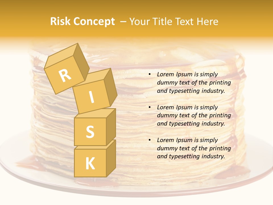 Thin A Stack Of Oil Sweetness PowerPoint Template