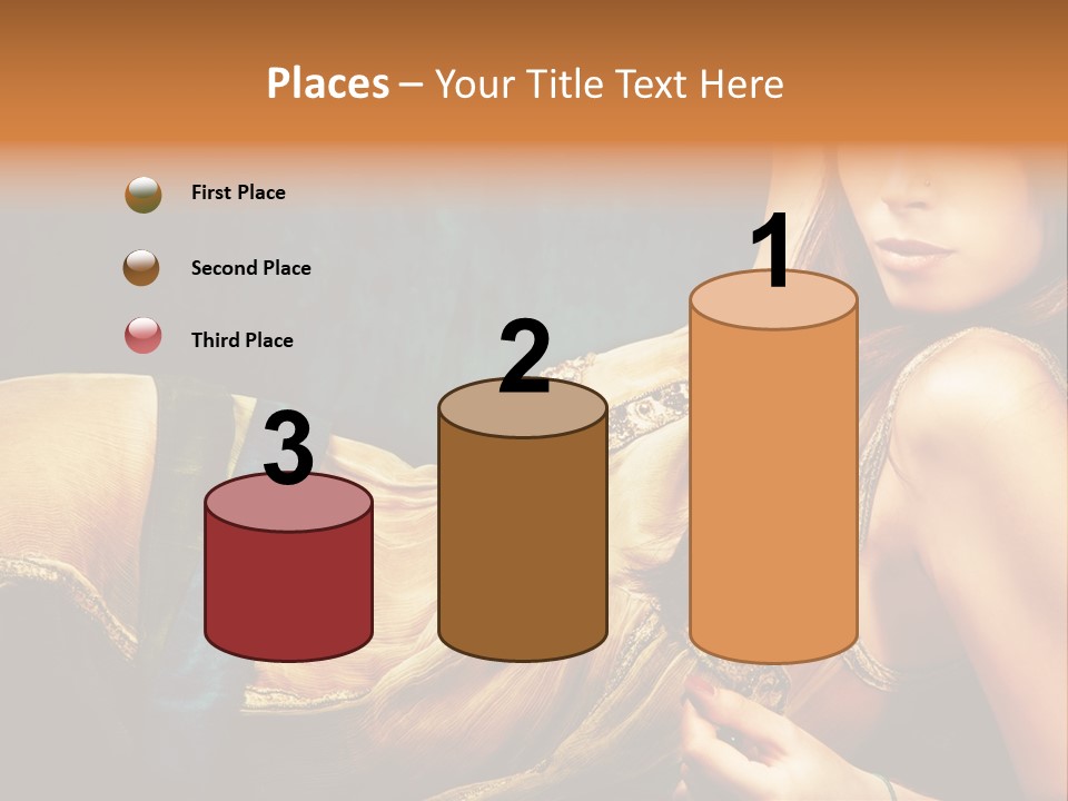 Lie Brunette Blue PowerPoint Template