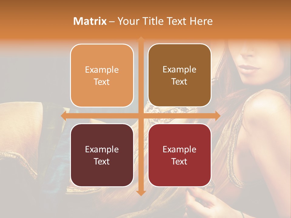 Lie Brunette Blue PowerPoint Template