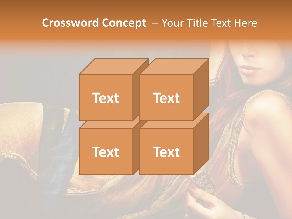 Lie Brunette Blue PowerPoint Template