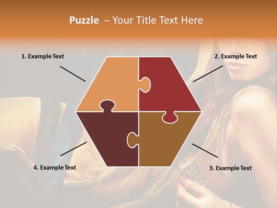 Lie Brunette Blue PowerPoint Template