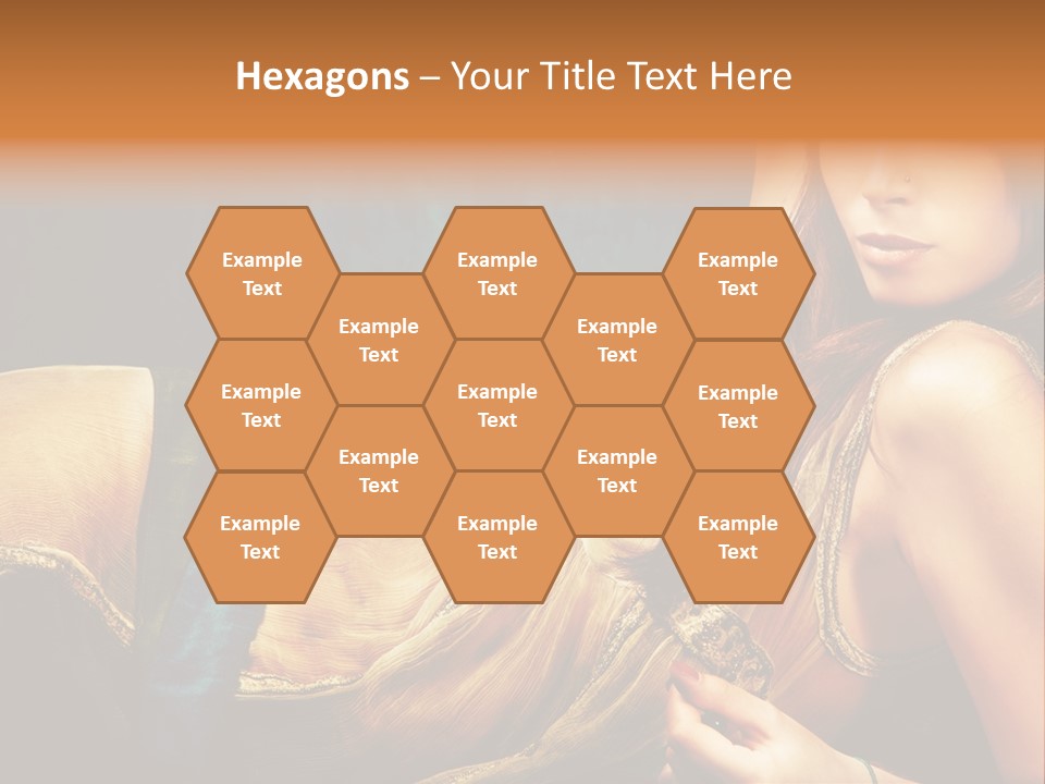 Lie Brunette Blue PowerPoint Template