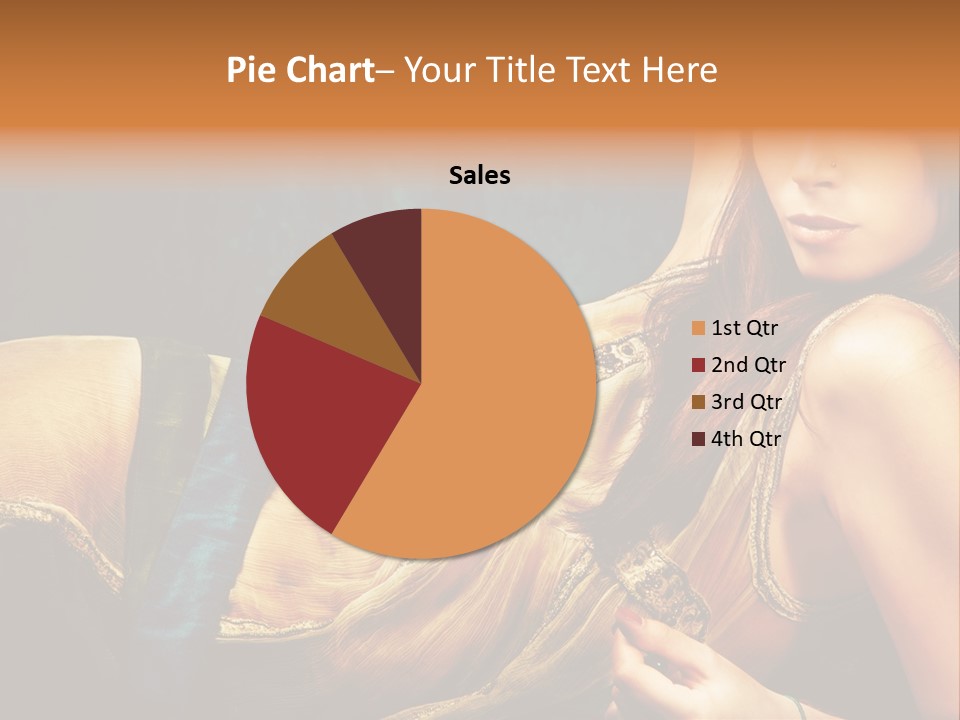 Lie Brunette Blue PowerPoint Template