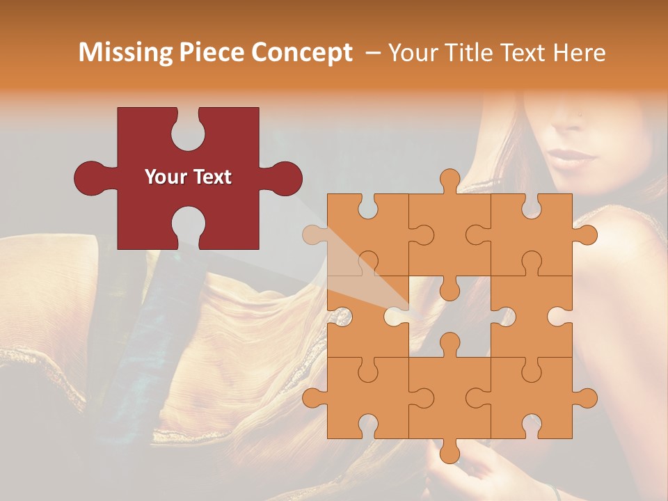 Lie Brunette Blue PowerPoint Template