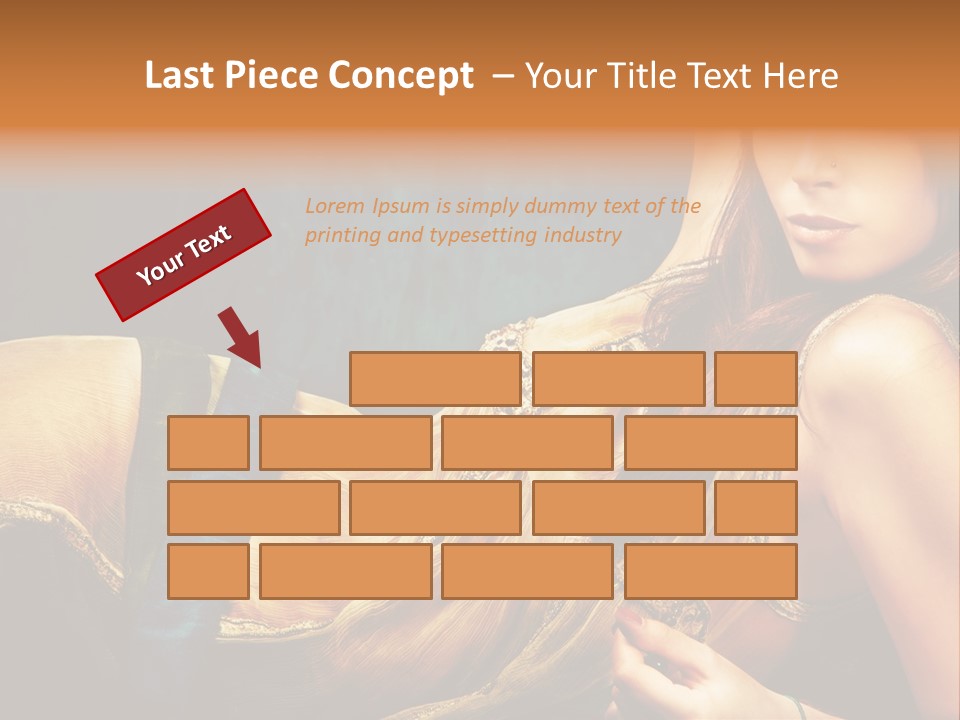 Lie Brunette Blue PowerPoint Template