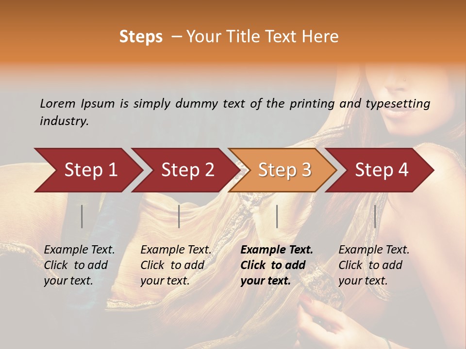 Lie Brunette Blue PowerPoint Template