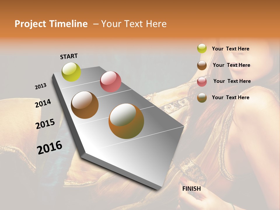 Lie Brunette Blue PowerPoint Template