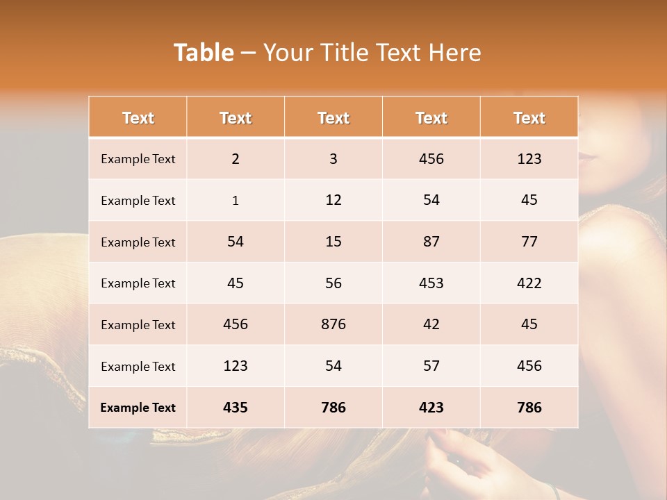 Lie Brunette Blue PowerPoint Template