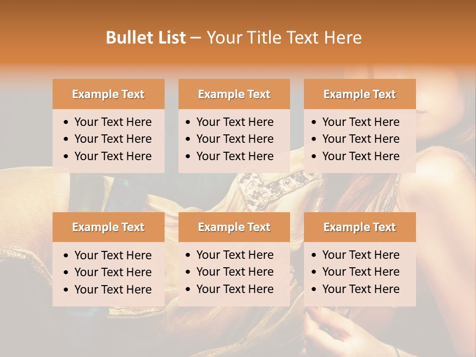 Lie Brunette Blue PowerPoint Template