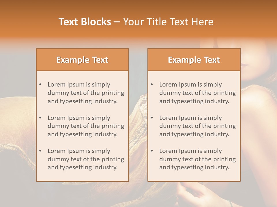 Lie Brunette Blue PowerPoint Template