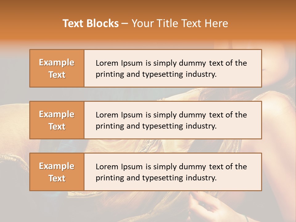 Lie Brunette Blue PowerPoint Template