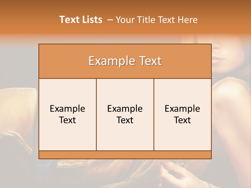 Lie Brunette Blue PowerPoint Template