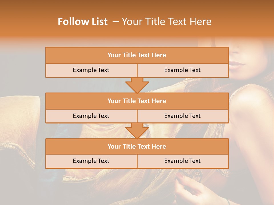 Lie Brunette Blue PowerPoint Template