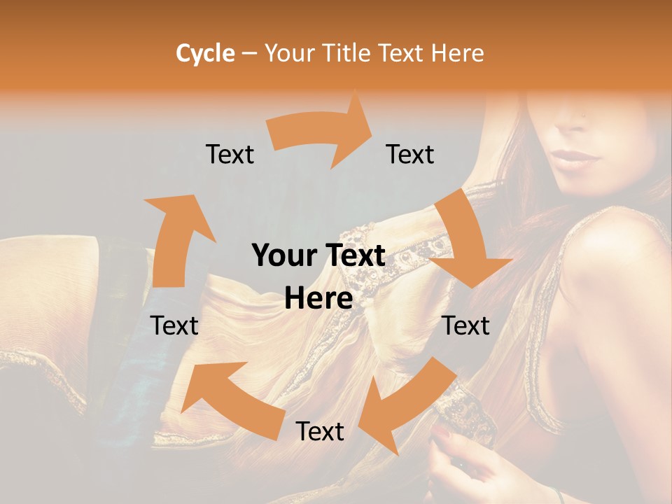 Lie Brunette Blue PowerPoint Template