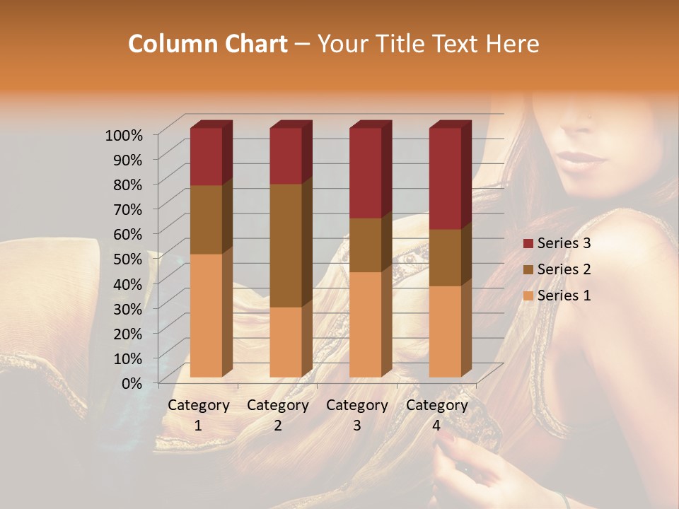 Lie Brunette Blue PowerPoint Template