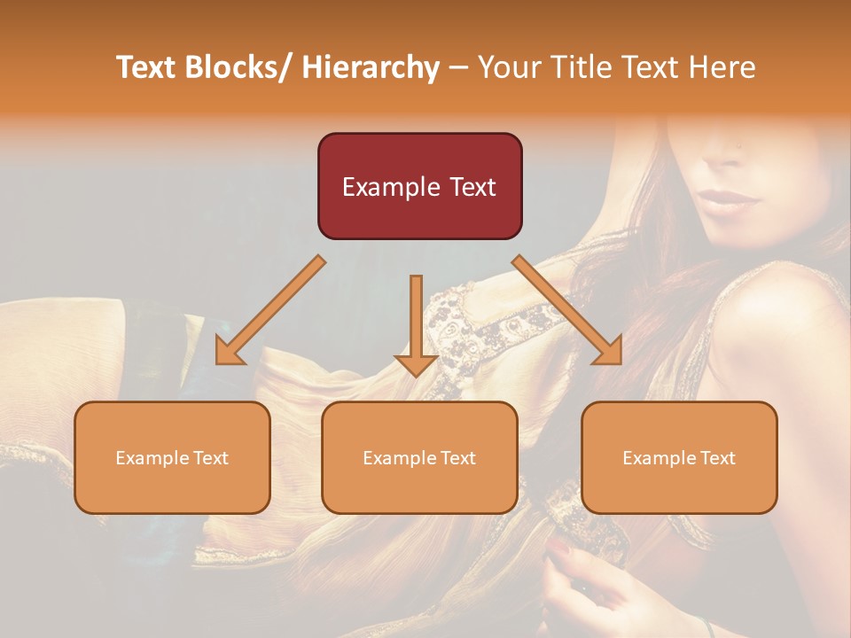 Lie Brunette Blue PowerPoint Template