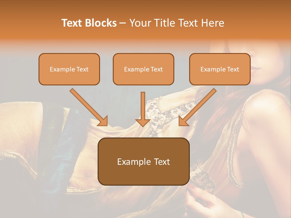 Lie Brunette Blue PowerPoint Template