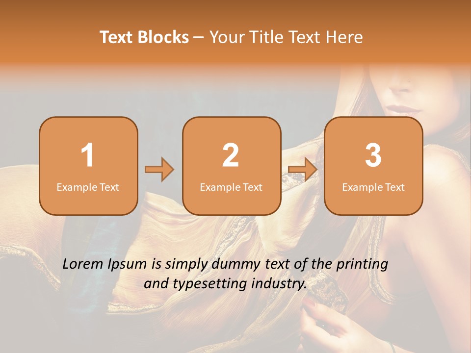 Lie Brunette Blue PowerPoint Template