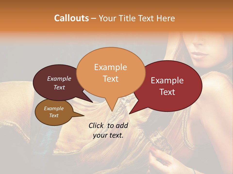 Lie Brunette Blue PowerPoint Template