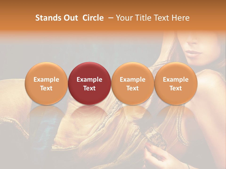 Lie Brunette Blue PowerPoint Template