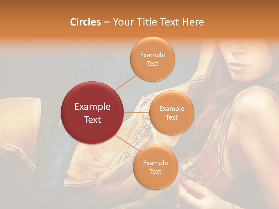 Lie Brunette Blue PowerPoint Template